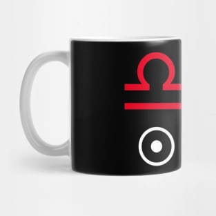 Libra Sun Sagittarius Moon Zodiac Sign Mug